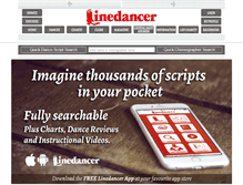 Tablet Screenshot of linedancerweb.com